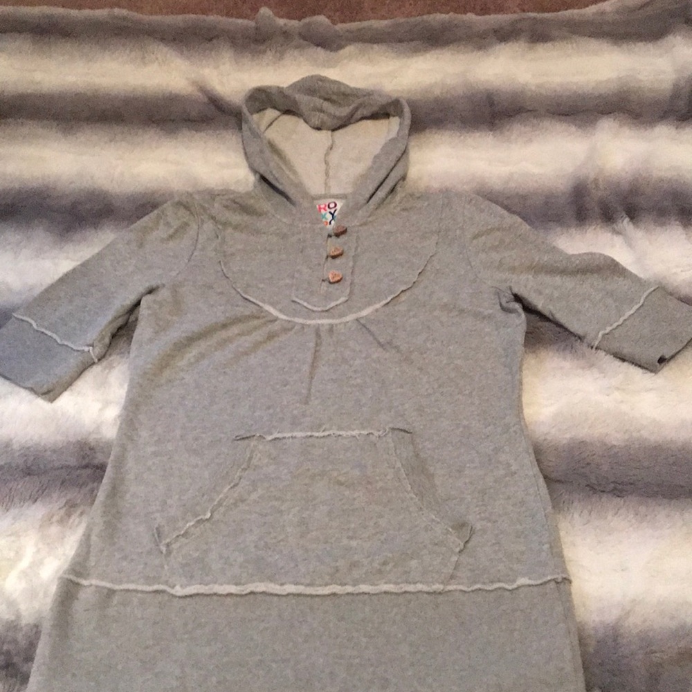Very Loved Roxy Short Sleeve Hooded Button Sweats